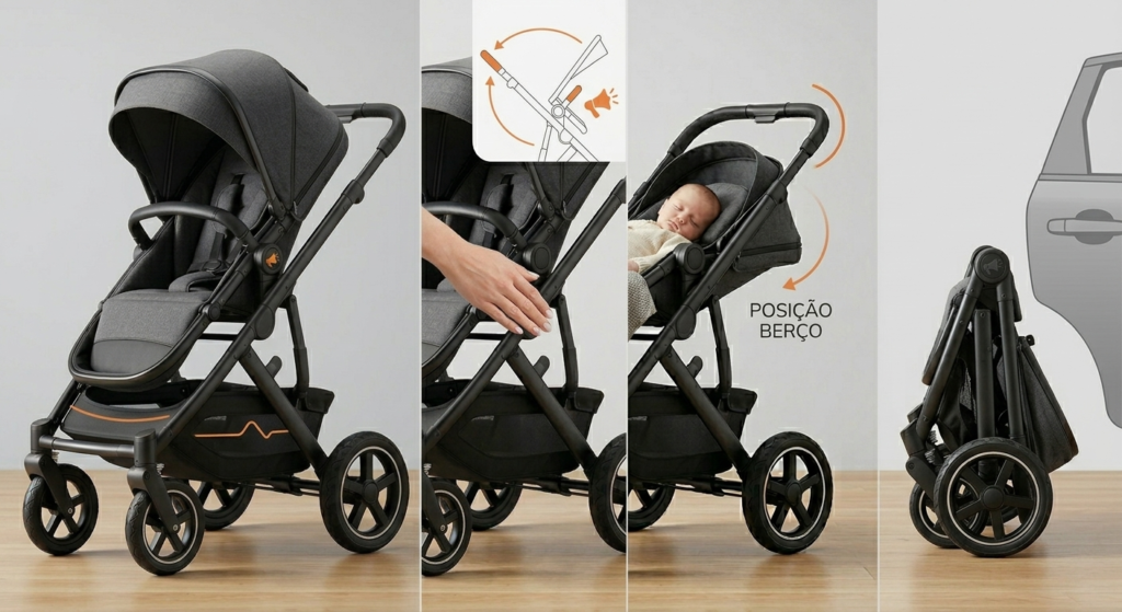 carrinho-de-bebe-Galzerano-Milano-Reversivel