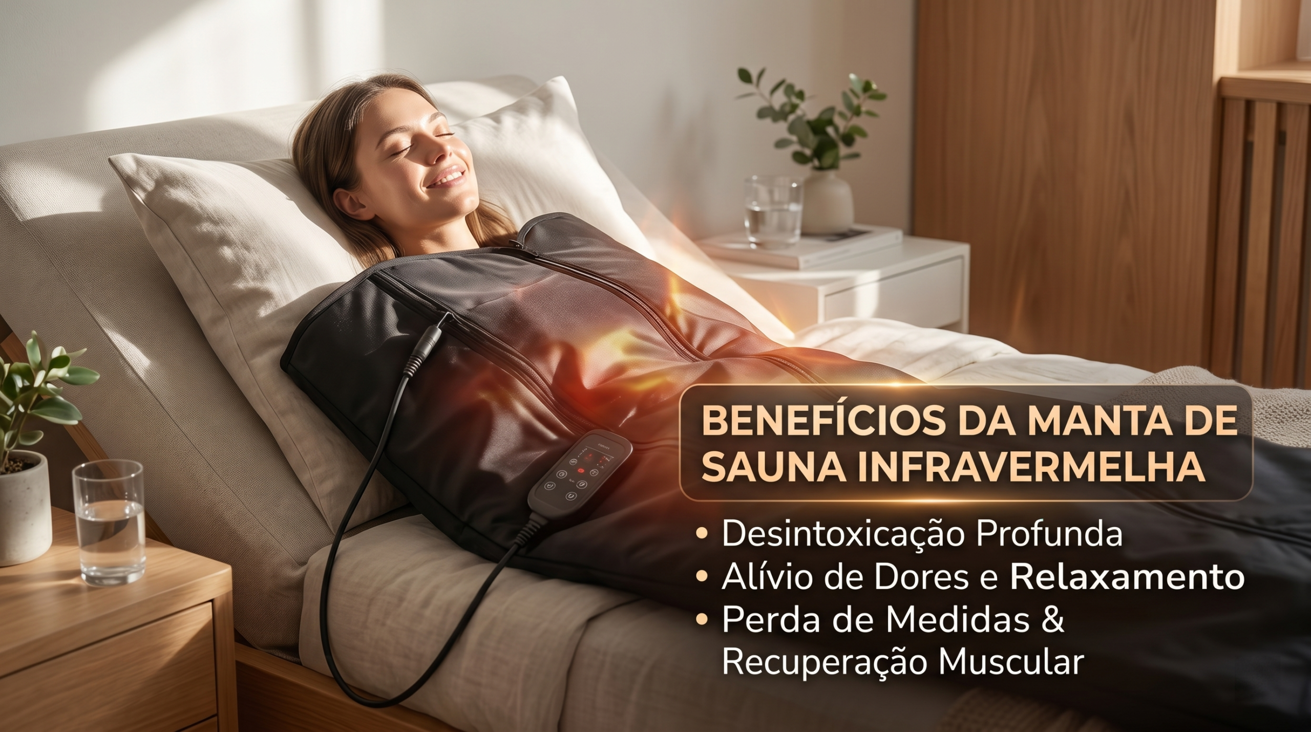 Manta de sauna infravermelha com seus principais benefícios para a saúde